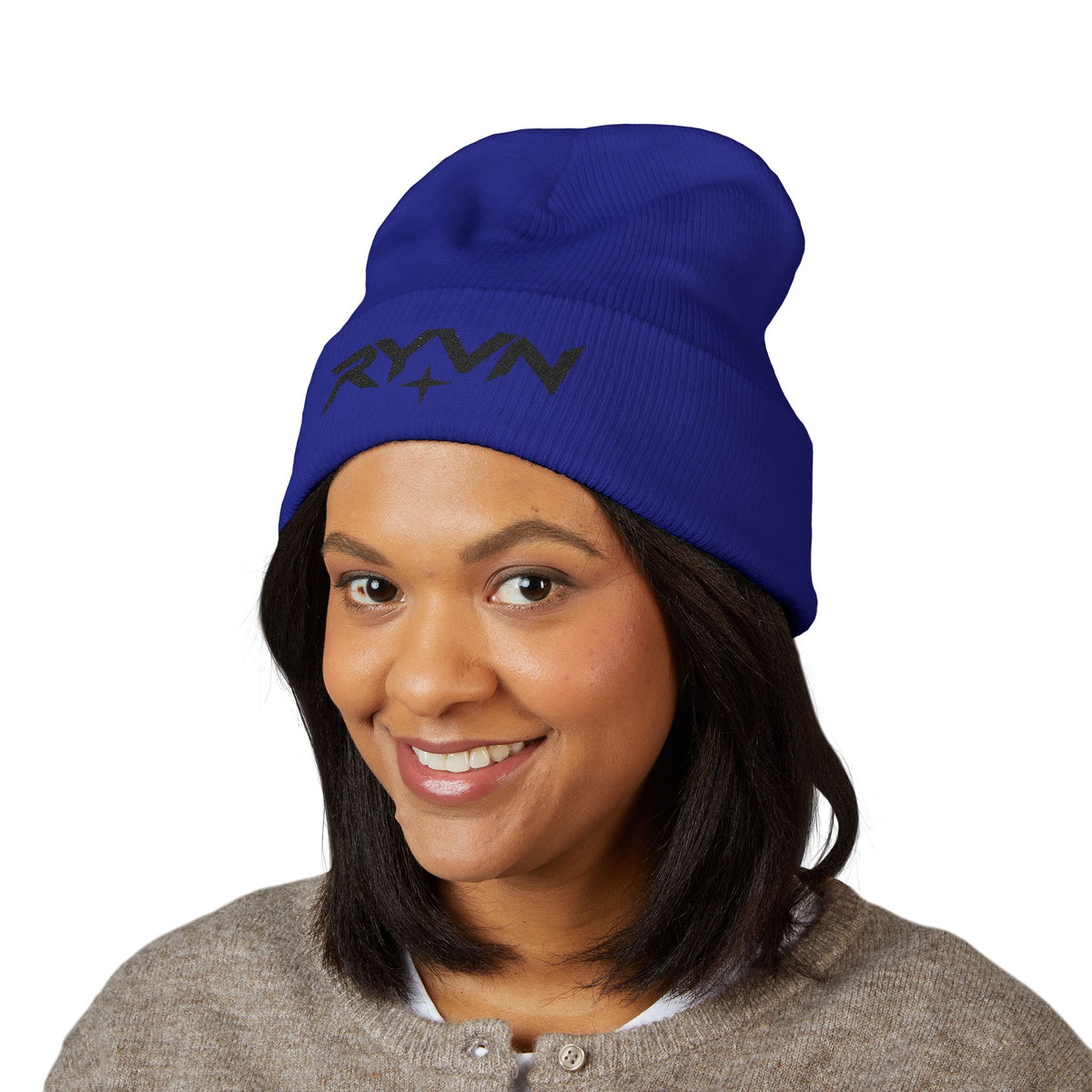 RYVN Embroidered Cuffed Beanie
